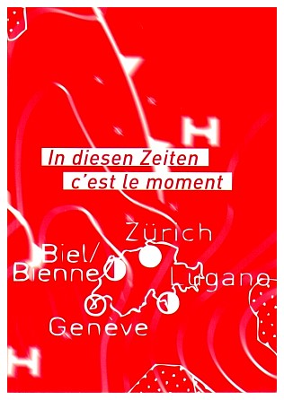 In diesen Zeiten. C'est le moment. Eine Begegnung mit der jungen Kunstszene Schweiz. Une rencontre avec la jeune scène artistique suisse. Un incontro con la giovane scena artistica svizzera, catalogo della mostra a cura di/catalogue of the exhibition curated by Dolores Denaro, Edition Fink, Zürich, 2003.